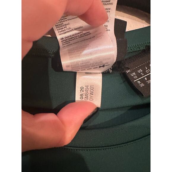 Ivy Park x Adidas Green Corset Crop Top SIZE SMALL - Picture 8 of 9